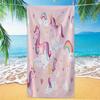 1pc, Cute Pink Unicorn Beach Towel, Size Is Soft, Sandproof And Lightweight, Suitable for Swimming, Pools And Camping