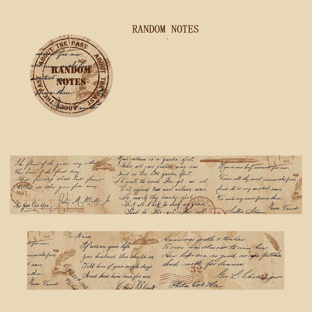 DIY Die-Cut Tape About the Past Series Decorative Paper Tape Vintage Washi Tape  Journal Decor