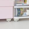 8Pcs self-adhesive casters, durable plastic wheels. Effortless stick-on design for furniture and storage boxes