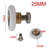 4pcs Nylon and Brass Shower Door Rollers for Bathroom Sliding Glass Doors Includes Stainless Steel Screws for Easy Replacement
