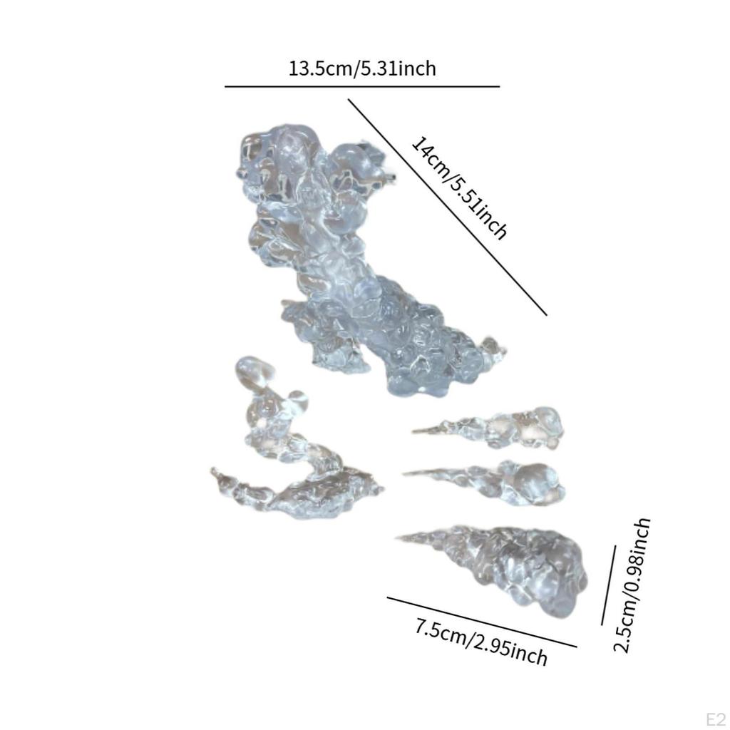 Smoke Effect Model Action Figure Accessory Funny Lightweight Diorama Accessories for