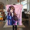 D.Va  Print Flannel Blanket, High quality Comfortable for All Seasons, Home Decor, Warmth and Comfort