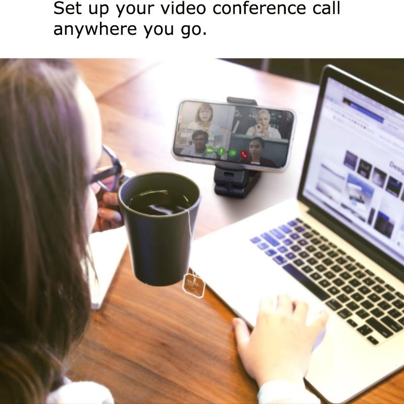 1pc Universal Airplane Phone Stand Holder, 360 Degree Rotation Travel Essentials Phone Mount For Desk, Handsfree Flexible Travel Accessories