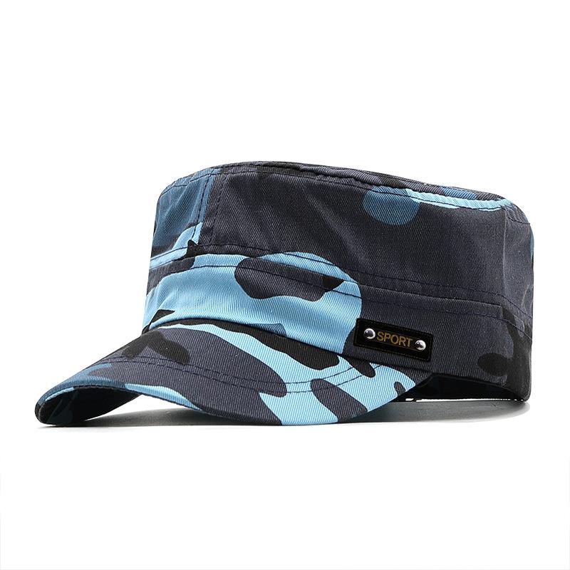 1PCCamouflage Flat Cap Fashion Camo Baseball Hat Adjustable Classic Fashion Sunshade Hat For Women Men Gorras Outdoor Sport Caps