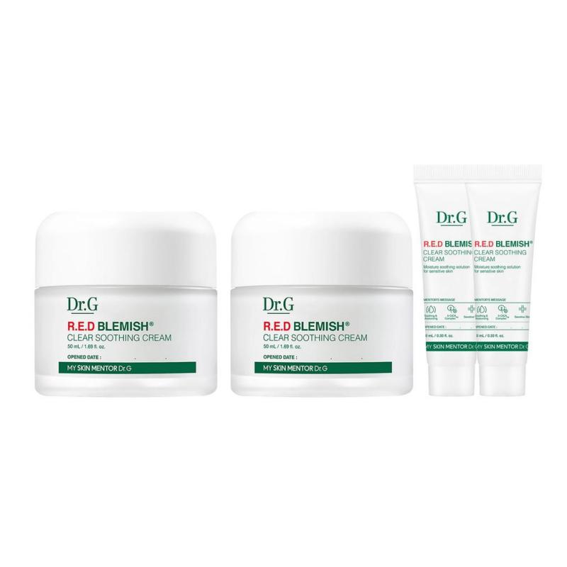 Dr.G Red Blemish Clear Beruhigende Creme 50ml x 2 + 10ml x 2 50mlx2+10mlx2