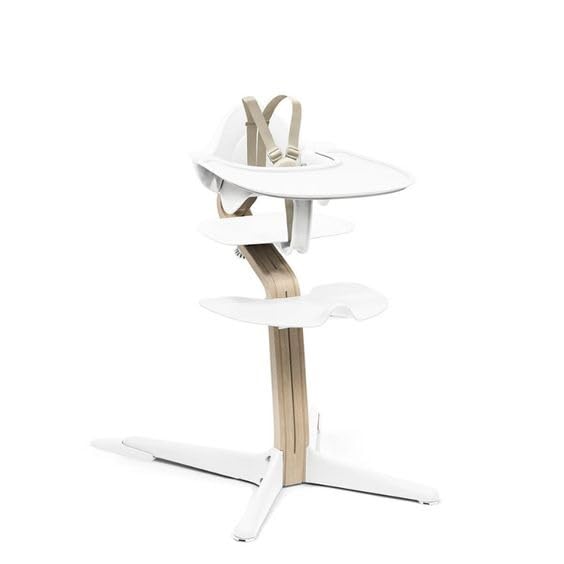 Stokke Official Tray Table for Fleas, White, Easy To Attach To Baby Set (Sold Separately), Plastic, Dishwasher Safe, 626001