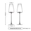 MDNG 260ML Crystal Red Wine Glasses (Set of 2)