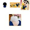 Adorable Blue And Gray Crayon Shin-chan Plush Toy Doll Soft Cushion For Kids