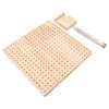 Wooden Blocking Board 324 Holes Polished Rubber Wood Handcrafted Knitting Board with Steel Pins Needles for Crocheting
