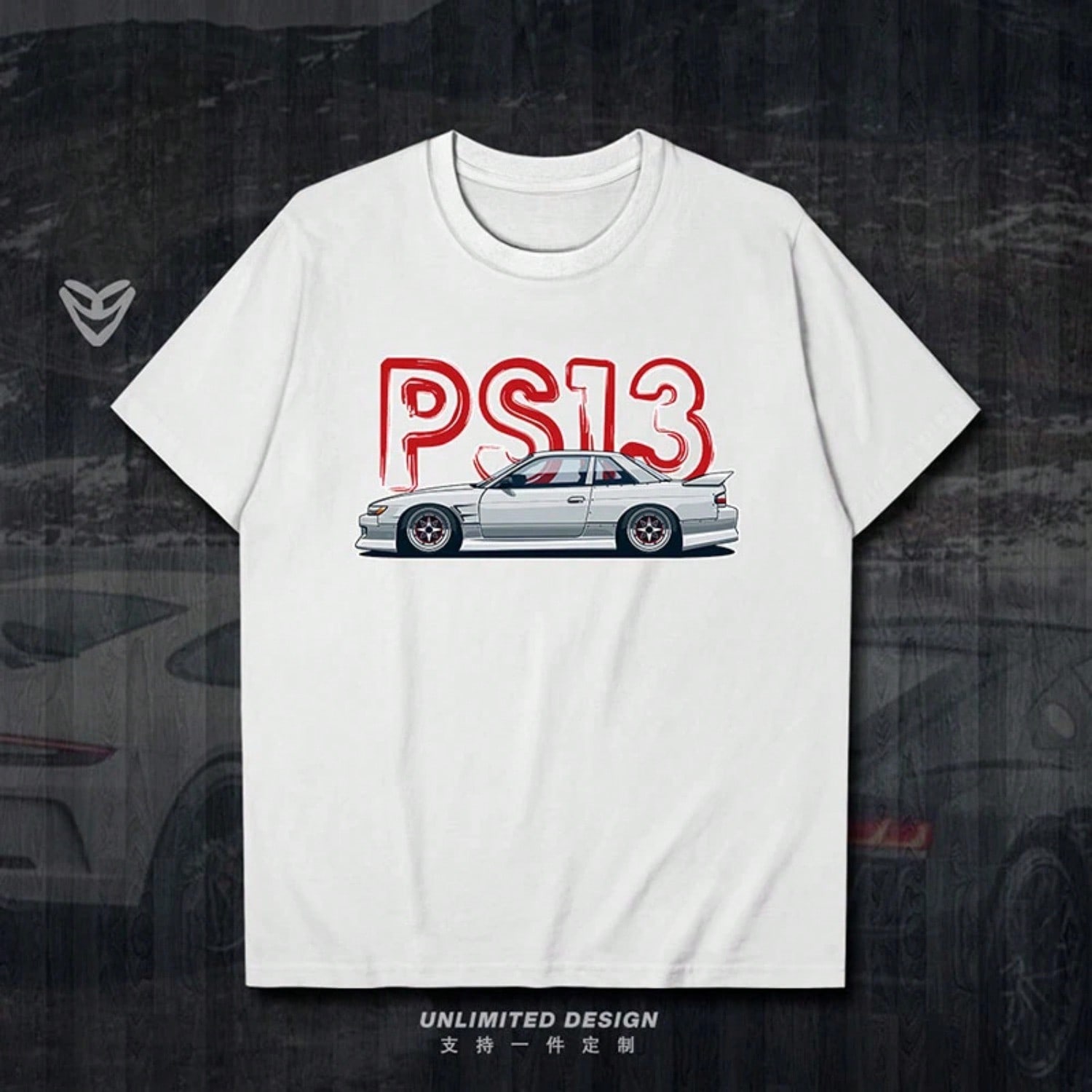 PS13 Street Drift God Car Japan JDM Printed Graphic T-Shirt s And s Short Sleeve Breathable Motorcycle T-Shirt S разноцветный