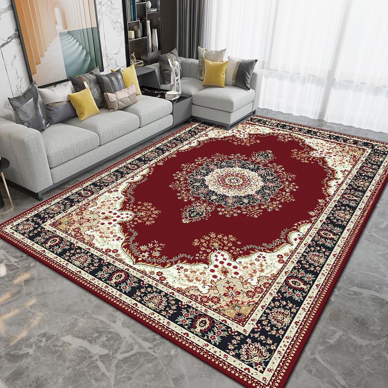 Persian Style Vintage Carpet Living Room Sofa American High End Non Slip Wear Resistant Carpet Home Decoration