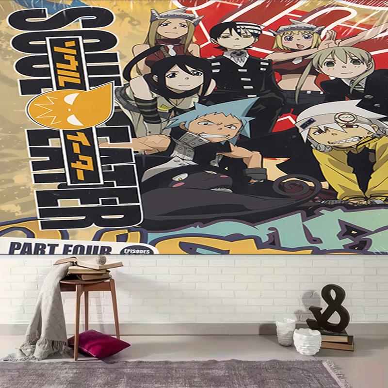 1pc Soul Eater Tapestry, Living Room, Bedroom, Office, Party Decor, Ideal Festive Gift