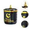 Eid Mubarak Candy Jar Food Organizer with Lid Multi-Purpose Storage Box