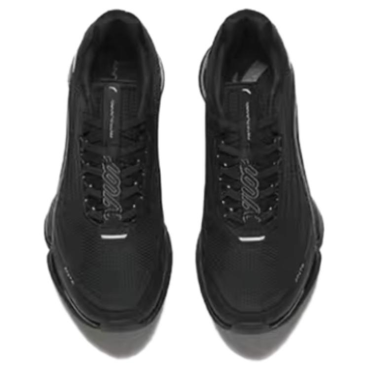 New Anta Cushioned Wear Resistant Breathable Coverage Low Top Running Shoes Men's Black 112415501-2