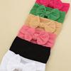 6-color combination set, baby bow fontanelle, baby headband, newborn headscarf, children's nylon headband.