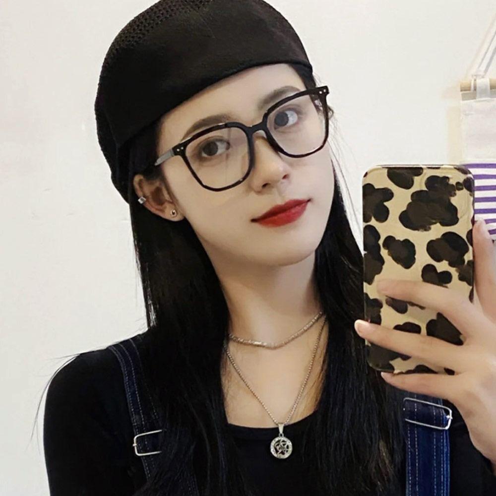 Fashion Vintage Oversized Anti Blue Light Glasses Office Computer Goggles Unisex Ultra Light Eyeglasses Women Men Gaming Eyewear