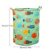 Foldable Fabric Laundry Basket Clothes Hamper Storage Bin for Home Toy Organizer