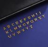 Cazador Edelstahl 1 Stück Mini Großbuchstabe Anhänger Goldfarbe 26 Alphabet A-Z Charms für Halskette Schmuckherstellung Großhandel
