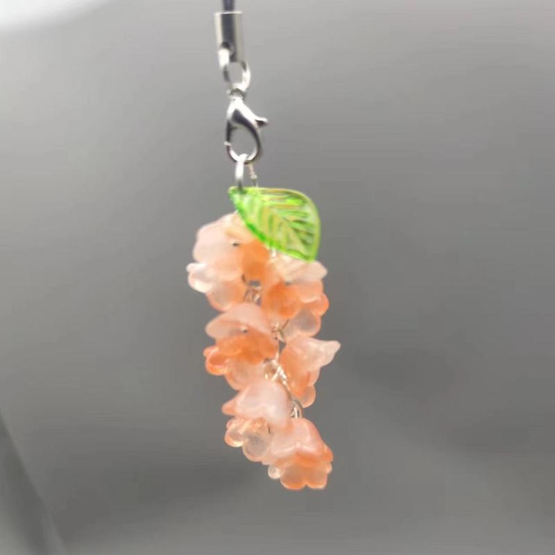 Handmade Convallaria Phone Chain Sweet and Delicate Pendant Phone Straps Lanyard Phone Hangings Decoration Key Chain