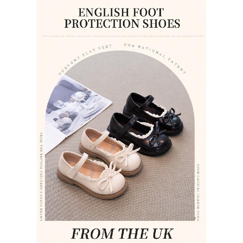 Girls' Leather Shoes Spring and Autumn New British Style Children's Soft Sole Single Shoes Girls' Lolita Fashion Princess Shoes Trendy