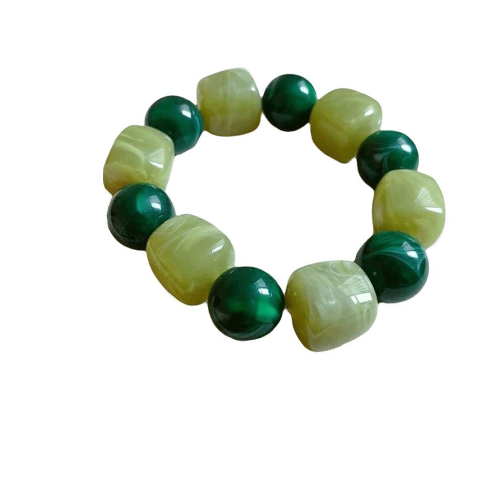 Geometric Women Bracelet Round Acrylic Hand Jewelry Cute Beaded Bracelet  Gifts