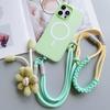 Reines Handgewebtes Universelles Handy-Lanyard, Langes Crossbody-Lanyard, Modischer Sonnenblumen-Anhänger, Verdicktes Lanyard