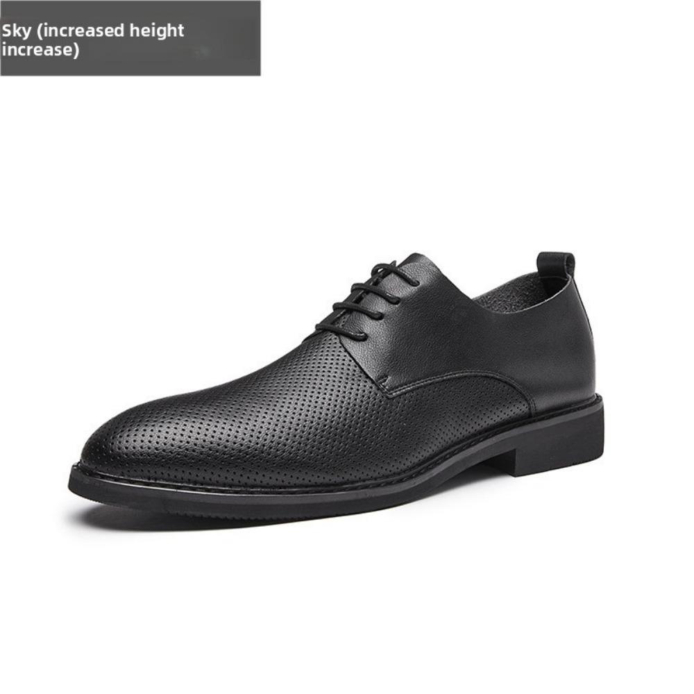 Mens Dress Shoes with Hidden Height Increase Comfortable Soft Sole Business Casual Oxfords for Youth