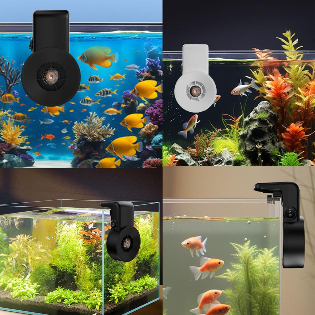 Small Aquarium Cooling Fan USB FishTank Clip On Cooling Fan Water Plant Cool Low Noise Marine Aquarium Clip Type