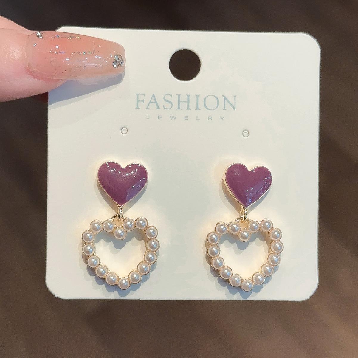 

Корейский Ретро Красный и Элегантный Барочный Набор Серег для Женщин