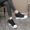 Trendy High Top Canvas Shoes 2024 Autumn New Thick Soled Casual Versatile High Top Women's Board Shoes Zapatos De Mujer Sneakers