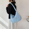 Stepp-Querbody-Tasche, Gepolsterte Umhängetasche, Trendige Hobo-Tasche mit großem Fassungsvermögen, Tägliche Querbody-Tasche, Sichere Reise-Geldbörse