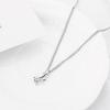 Collar con colgante en forma de delfín pequeño y bonito, diamantes de imitación brillantes con incrustaciones de animales en el océano, collar, regalo de joyería