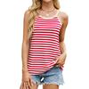 Spring Summer New Women's Striped Colorblock Cami Vest Loose Sleeveless Top For Leisure Leisure Europe America