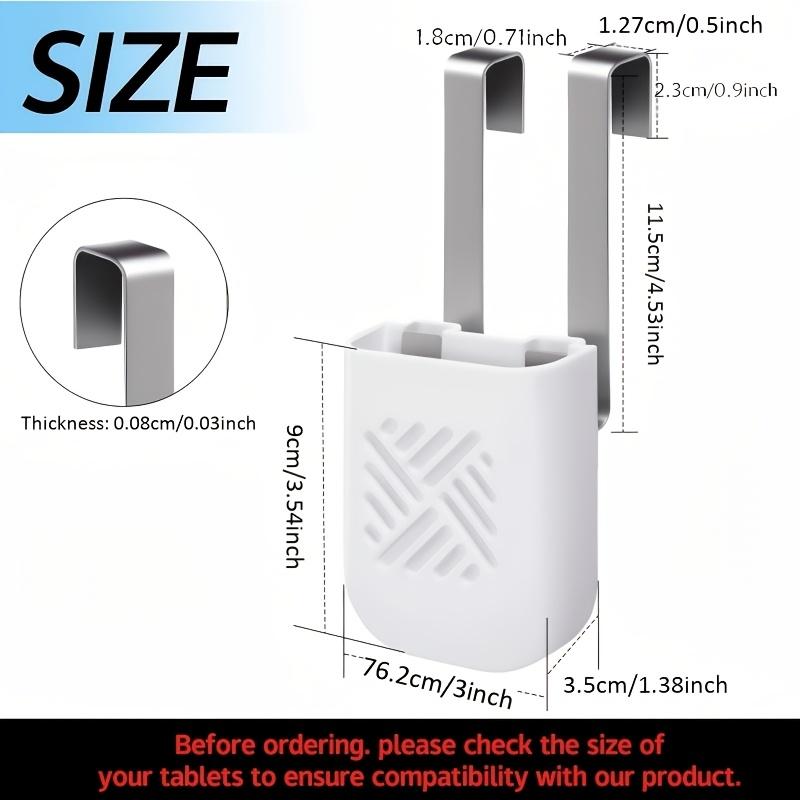 1/2 Pcs Hanging Toilet Tank Cleaner Holder With Stainless Steel Hook Storage Hollow Design Release Easy Clean Bathroom Accessory