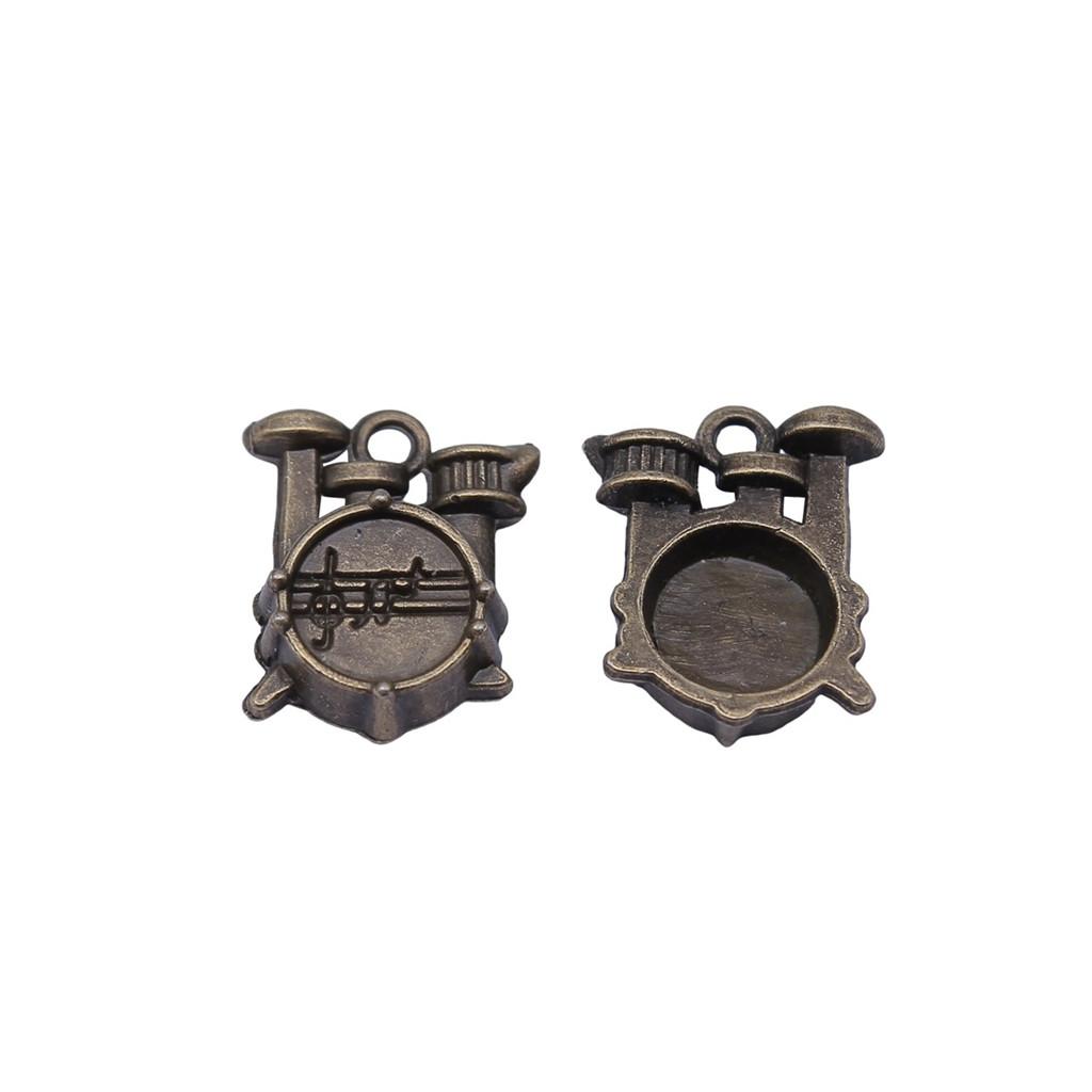 Musical Charms Multi Color Alloy Guitar Pendants For Music Themed Jewelry Making