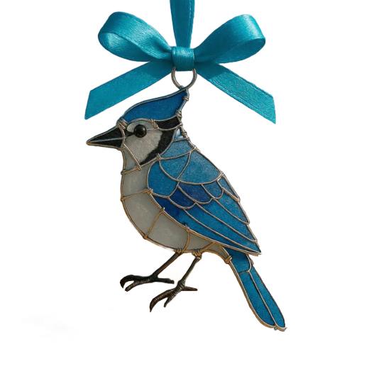 Handgefertigter Vogelanhänger Einzigartige Küsteninspirierte Vogeldekoration für Weihnachtsbaum und Zuhause Künstlerisches Vogelandenken