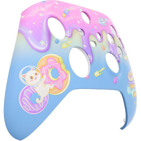 eXtremeRate Replacement Shell for Xbox Series X|S Controller - Unleash Your Style - Donut Odyssey Custom Acessories Skin Front Housing Cover for Xbox