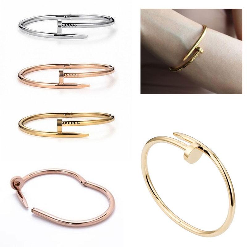 Stylish European And American Nail Bracelet With Sophisticated Design