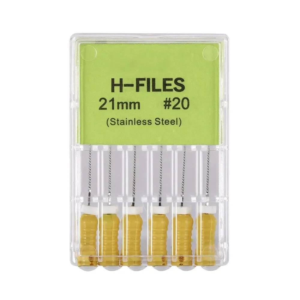 High Quality Dental H- Files Stainless Steel Hand Use Root Canal H File Endodontic Treatment File for Dentistry Instrument