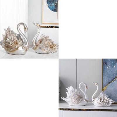 Couple Swan Ornament Living Room TV Cabinet Swan Ornament Modern Home Decoration Wedding Gifts