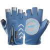 Autumn and winter children's half-finger gloves, velvet warm boys and girls, non-slip half-finger children, student sports riding