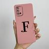 For Samsung Galaxy A51 A71 Case A515F A715F Initial Letters Liquid Silicone Phone Case For Samsung A51 A 31 71 Soft Cover Bumper