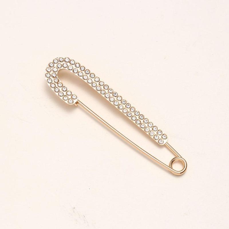 4pcs New Style Full Diamond Brooch Female Fashion Temperament Coat Suit Fixed Pin Fashion Shawl Buckle