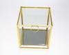 Geometric Flower House Flip-Top Jewelry Storage and Decorative Box with Preserved Flowers