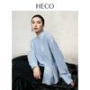 HECO 'Falling Stars' New Chinese Style Embroidered Long-Sleeve Cotton Blend Shirt for Women