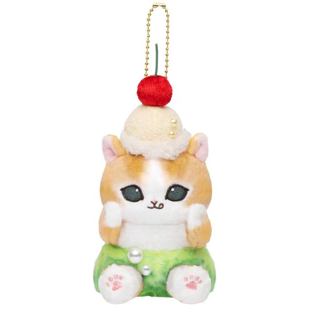 

mofusand Плюшевая кукла Брелок Дайнер Крем-сода Нян Япония НОВЫЙ