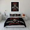 Rock Legend Graphic Design Bedding Duvet Cover Set Duvet Cover Pillowcases  (1*Duvet Cover 2*Pillowcases, Without Duvet Insert)