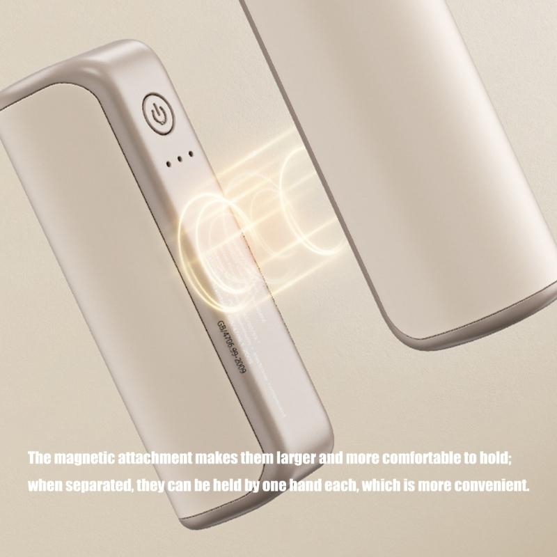 Portable 3000mAh Split Hands Warmers 3 Second Fast Heating Warmth Magnetic Pair For Commuting And Winter Activity
