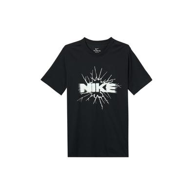 Letter Print Crew Neck Short Sleeve T-Shirt Men Tops Black FJ2303-010