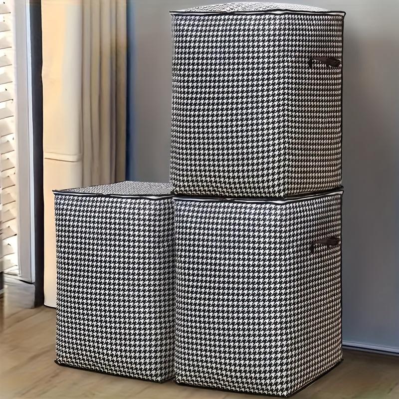 1 pièce Boîte de rangement extra large de 47,55 gallons d'épaisseur pour usage domestique, Seau de rangement grande capacité pour vêtements et literie, Sac anti-poussière et anti-humidité